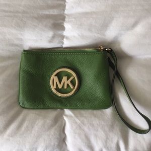 Michael Kors leather clutch